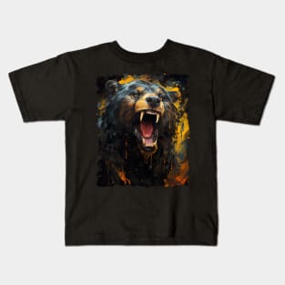 Growling Bear Kids T-Shirt